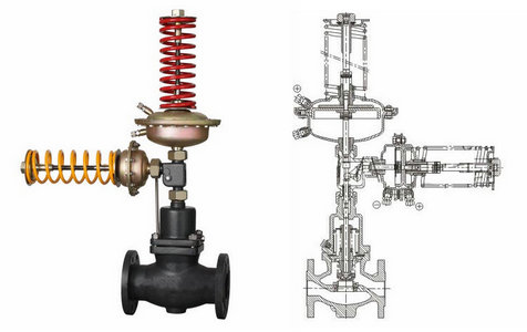 自力式壓力、壓差組合閥結(jié)構(gòu)圖